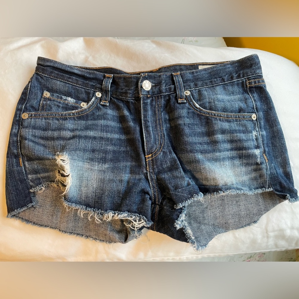 Rag and bone distressed denim